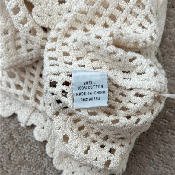 Cherry Crochet White Top - Picture 8 of 9